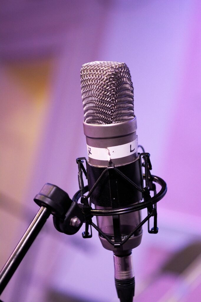 mic, podcast, microphone